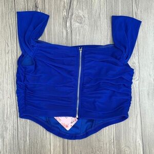 Elegant Blue Women's Top